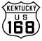 U.S. Route 168 marker