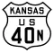 U.S. Highway 40N marker