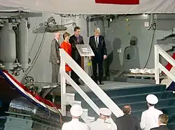 SSN-775's keel being laid in July 2002