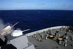 A Rolling Airframe Missile fired from USS&nbsp;Green Bay