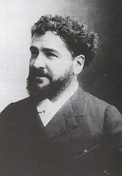 Black and white portrait of Octave Uzanne