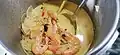 With prawns