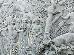 Relief carvings at Besakih Temple