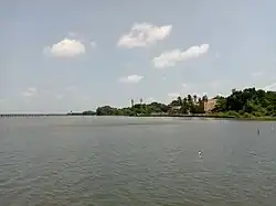 University of Lagos Lagoon front view from Seaside cottage theatre, Bariga