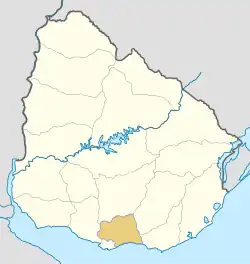 Canelones Department is located in Uruguay