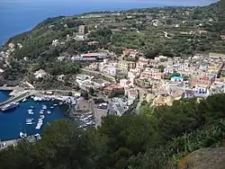 A panorama of the Ustica harbour