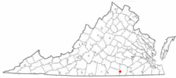 Location of Brodnax, Virginia