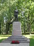 Restored Estonian War of Independence memorial in Tõrva