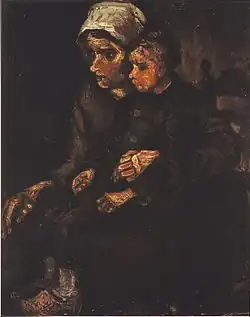 Peasant Woman with Child on Her Lap, 1885, Private collection (F149)