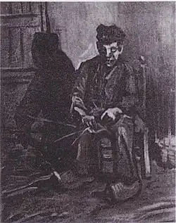 Peasant Making a Basket, 1885, Private collection (F171a)