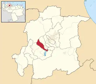 Location in Yaracuy