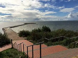 Pier next to Ventė Cape Lighthouse