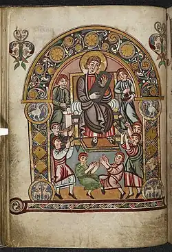 Lyre in Vespasian Psalter