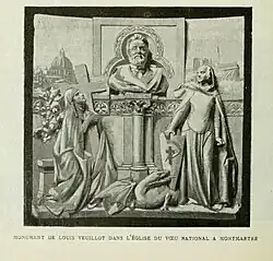 Monument in the Church of Voeu National, in Montmartre.