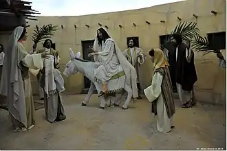 Scene 22: Jesus' triumphal entry into Jerusalem