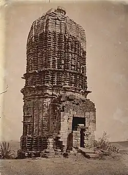 The stone deul in 1872-73 (photograph by Joseph David Beglar)