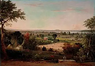 William MacLeod, View of the City of Washington from the Virginia Shore (1856), White House Collection. MacLeod's scene depicts the rural state of 19th century Alexandria County in the foreground