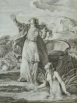 Ceres and Arethusa, engraving by Vincenz Grüner (1791)