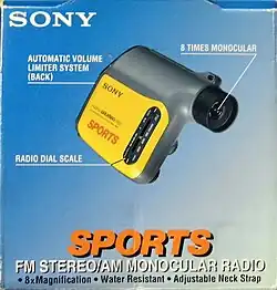 Sports Walkman FM Stereo/AM Monocular SRF-X90