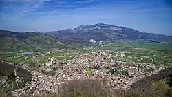 View of Volturara Irpina from Monte San Michele
