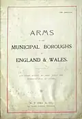 Cover of Pike's Arms of the Municipal Boroughs of England and Wales, 1900