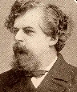 Bearded 19th-century artist with unkempt hair and passionate expression