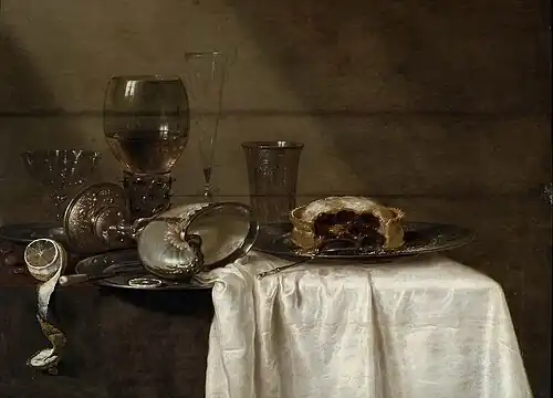 Willem Claesz. Heda,, The Blackcurrant Pie (1641)