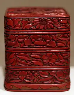 Box with four tiers, 15th century