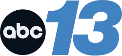 The ABC network logo next to a blue 13 in an italic thick sans serif.