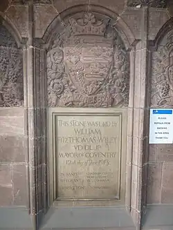 The foundation stone dated 12 June 1913.