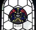 Coat of arms of the Wallot family in the window of the Katharinenkirche, Oppenheim