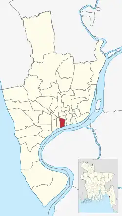 Location of East Madarbari