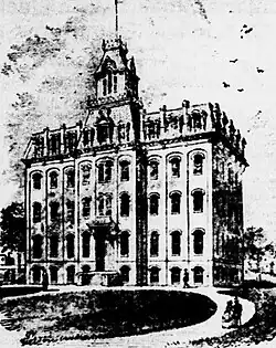 Drawing of a building