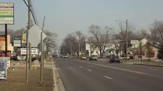 West Monroe looking east along M-50