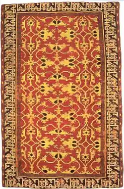 Western Anatolia knotted wool ‘Lotto carpet’, 16th century, Saint Louis Art Museum