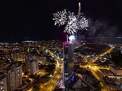 Westgate Tower B opening fireworks
