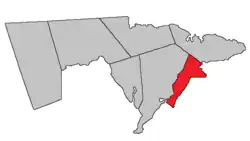 Location within Westmorland County, New Brunswick.