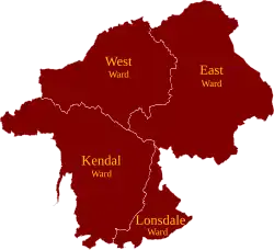 Wards of Westmorland