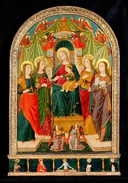Mystical Marriage of Saint Catherine by Workshop of Benozzo Gozzoli c. 1500