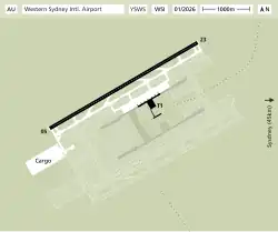 Airport facilities at the time of opening 2026