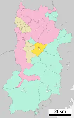 Location of Yoshino