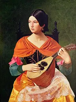 Roman woman with a lute