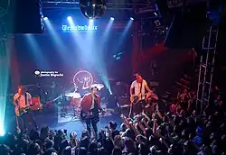 Performing at the Troubadour in 2015