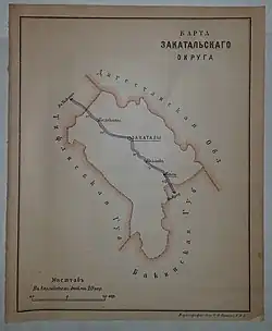 Location of Zaqatala Governorate