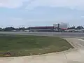 Terminal building view from runway