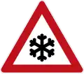 Sign 101-51 Slipperiness due to snow or ice