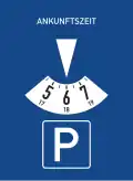 Sign 318 Parking disc