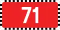 E-15f "national road number; maximum allowed vehicle axle load increased to 10 tonnes"
