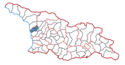 Location of the municipality within Georgia