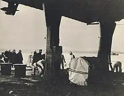 Sailors winching up the anchor on the quarterdeck of Zuikaku, 26 November 1941.
